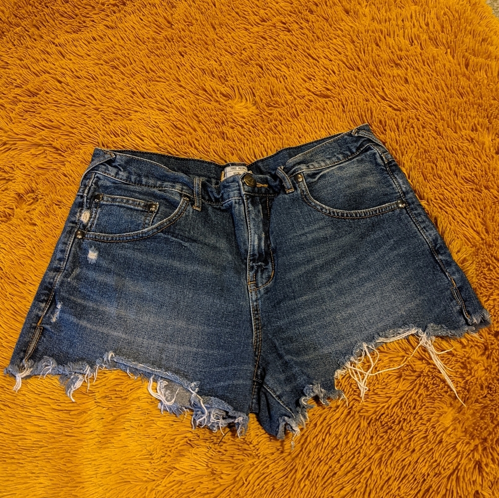 Free People Jean Shorts